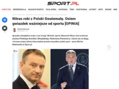 Sport.pl: Nitras robi z Polski Gwatemalę. Osiem gwiazdek ważniejsze od sportu