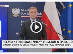 Oto cały minister sportu…